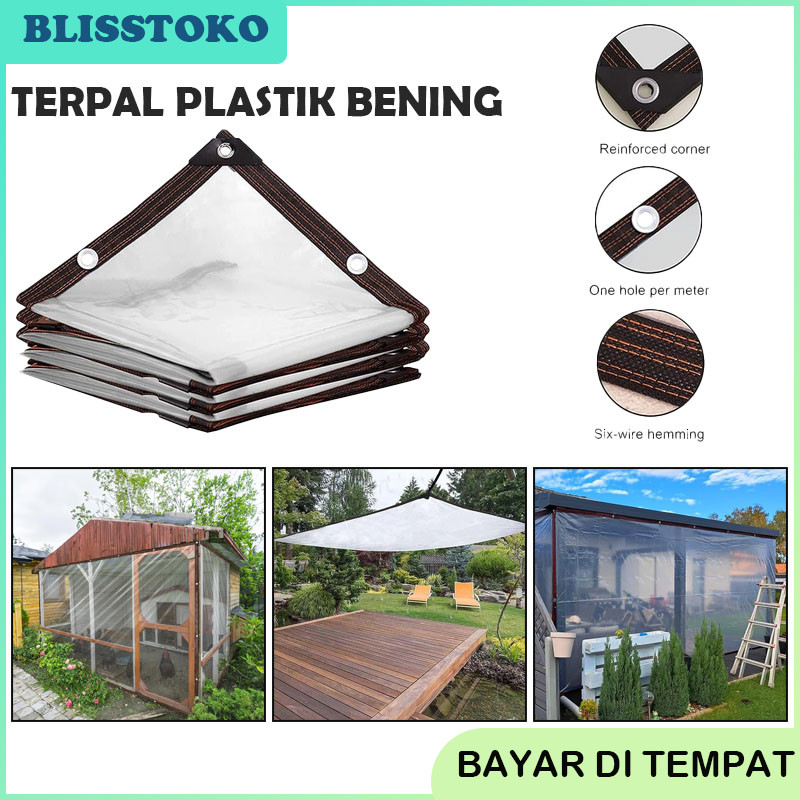 Terpal Plastik Bening PE Tirai Plastik Transparan Bening Clear/Tebal Plastik Green House