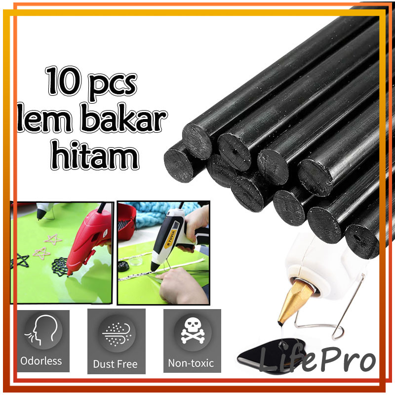 10 Pcs Lem Bakar Hitam/ LEM BAKAR HITAM UKURAN 7CM GERMAN