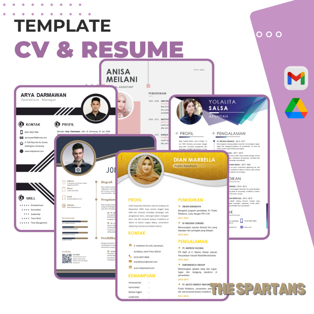 500++ Template CV & Resume Format Word - Template Lamaran Kerja - Mudah Digunakan