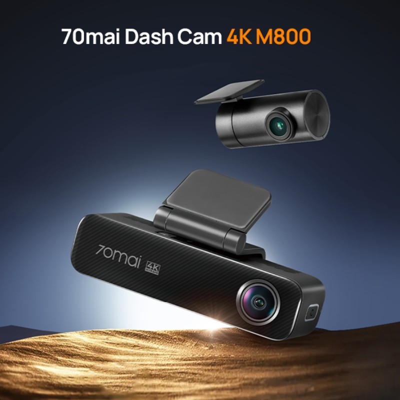 70mai Dash Cam 4K M800 eMMC 128GB HDR Built-in GPS ADAS 24H Parking Monitor LTE 4G Compatible Voice 