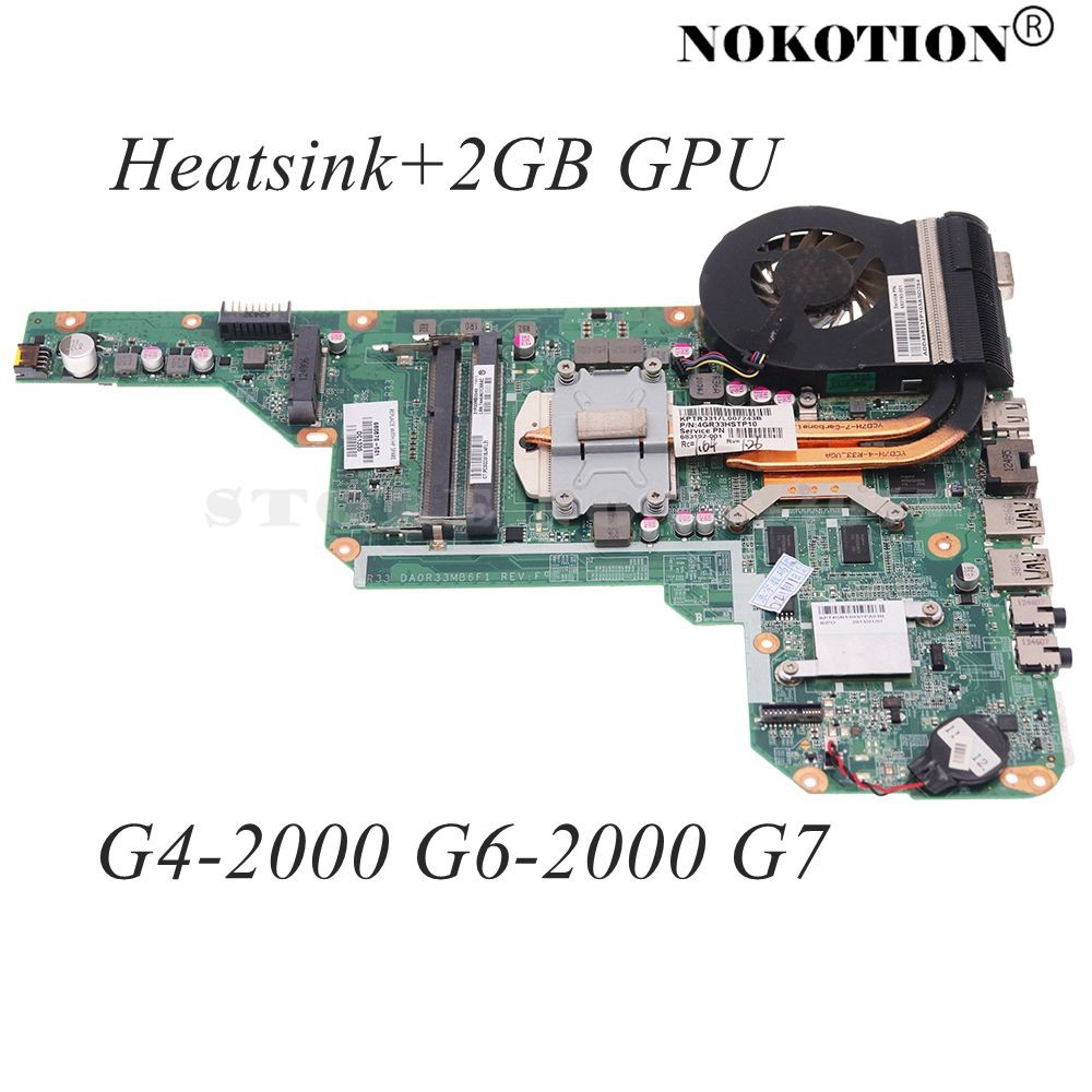 680570-001 680570-501 For HP Pavilion G4 G4-2000 G6 G6-2000 G7 G7-2000 Laptop Motherboard HD7670M 2G