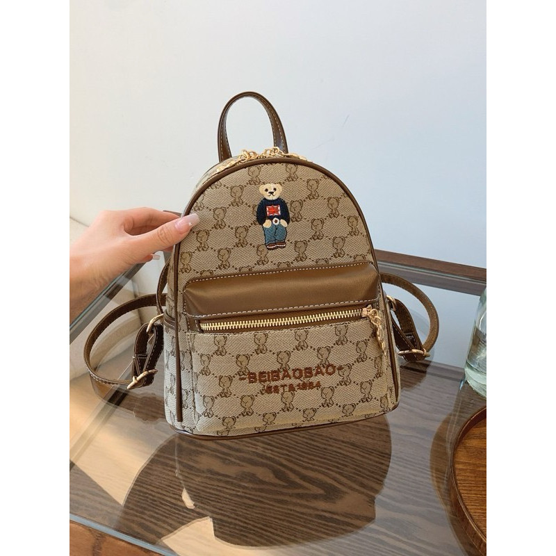 8282 NEW TAS RANSEL MINI WANITA / TAS BEAR CANTIK / BEIBAOBAO