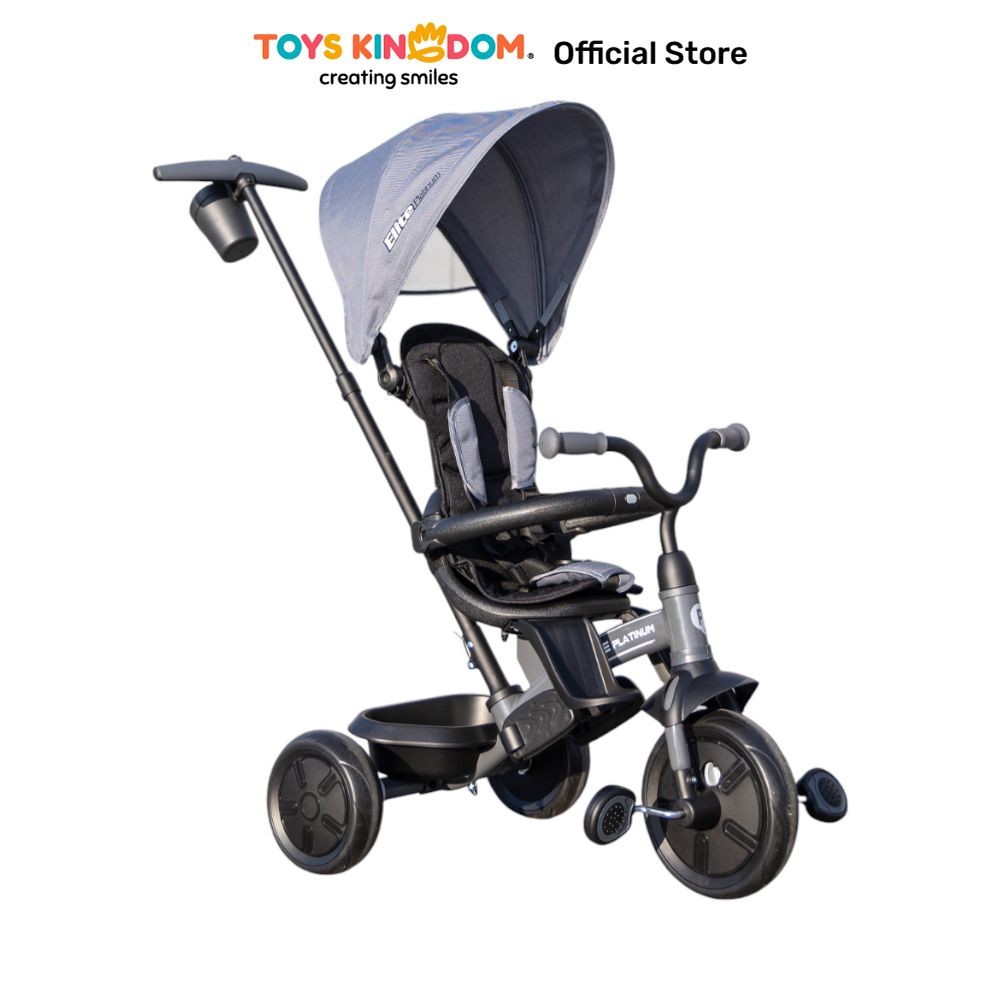 Toys Kingdom Qplay Elite Platinum Sepeda Trike - Abu-abu Tua Baby Stroller Kids Bike Sepeda Anak Rod