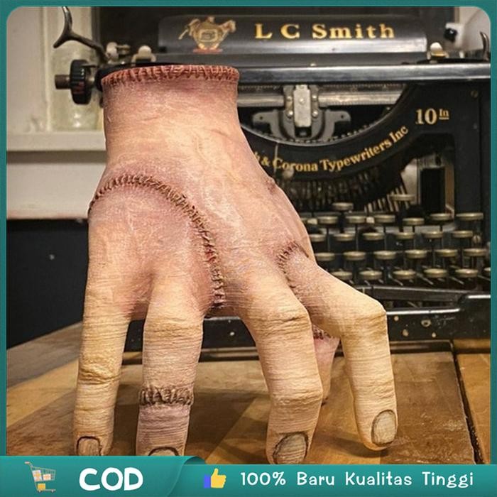 Wednesday Addams Thing Hand  Tangan Adam Mainan Prank Halloween Latex Mengerikan Realistis Tangan Pa