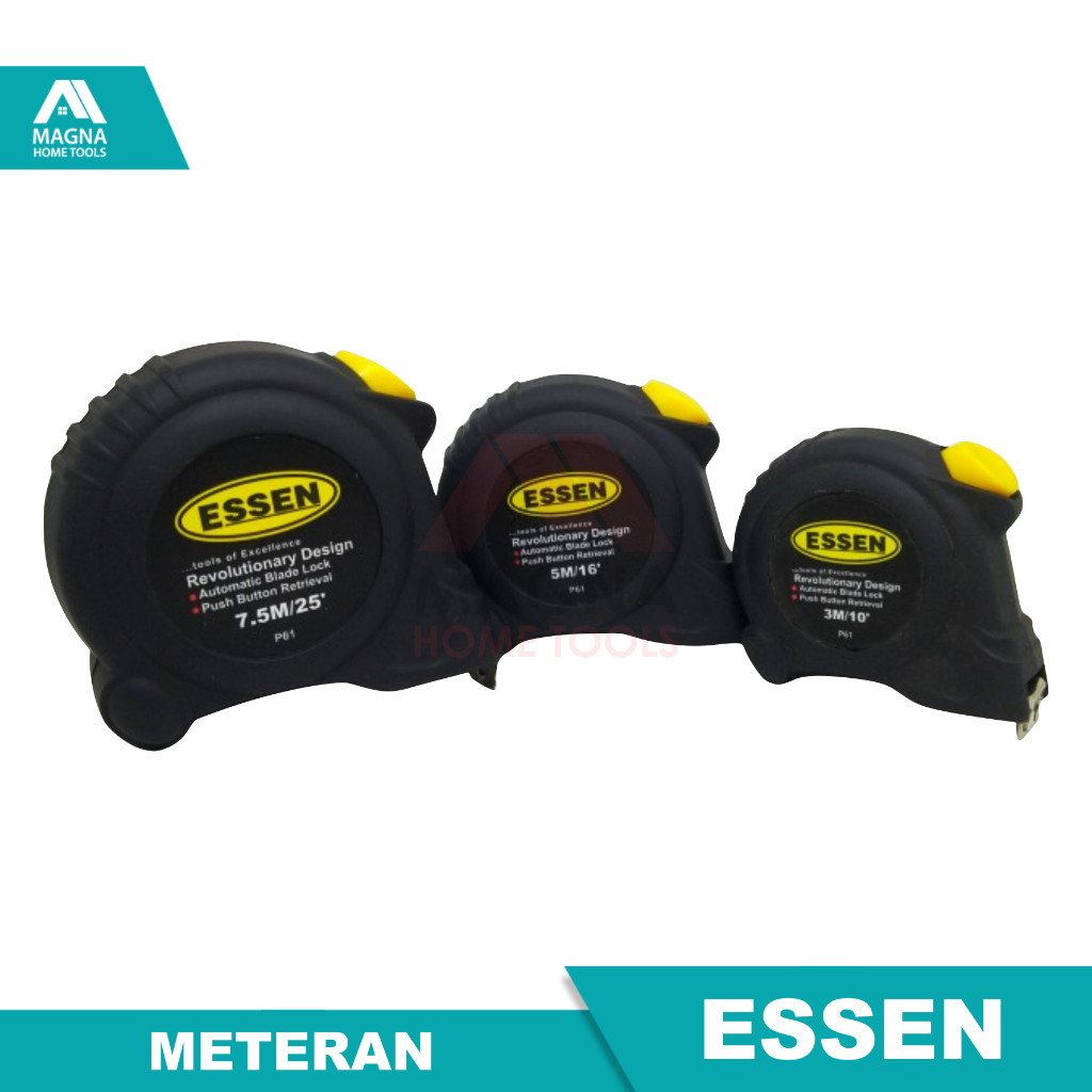 METERAN TUKANG PALING BAGUS ESSEN 3 METER TEBAL AWET [ORIGINAL]