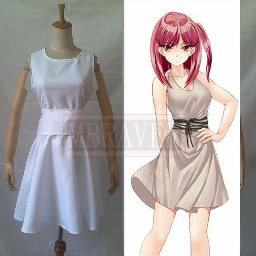 Japanese anime Magi Cosplay Morgiana Cosplay Costumes White Dress Any Size