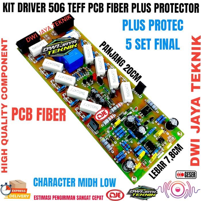 KIT Driver Amplifier SOCL 506 TEF PCB FIBER 2U 5TR plus Protector CVJA