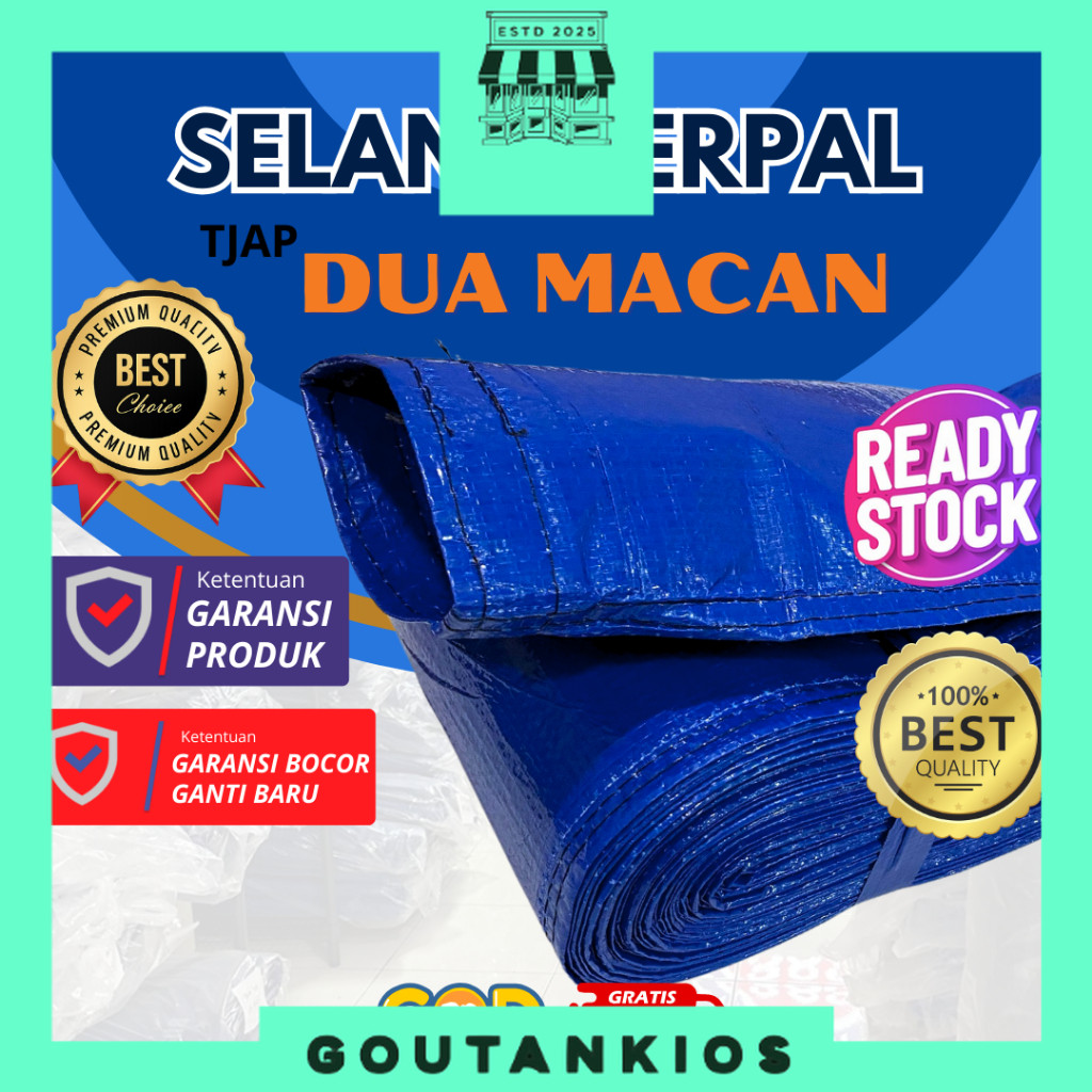 DUA MACAN - Selang Air Terpal Irigasi Sawah Alkon 2 dim/Inch 2,5 dim/Inch 3 dim/Inch 4 dim/Inch Dies