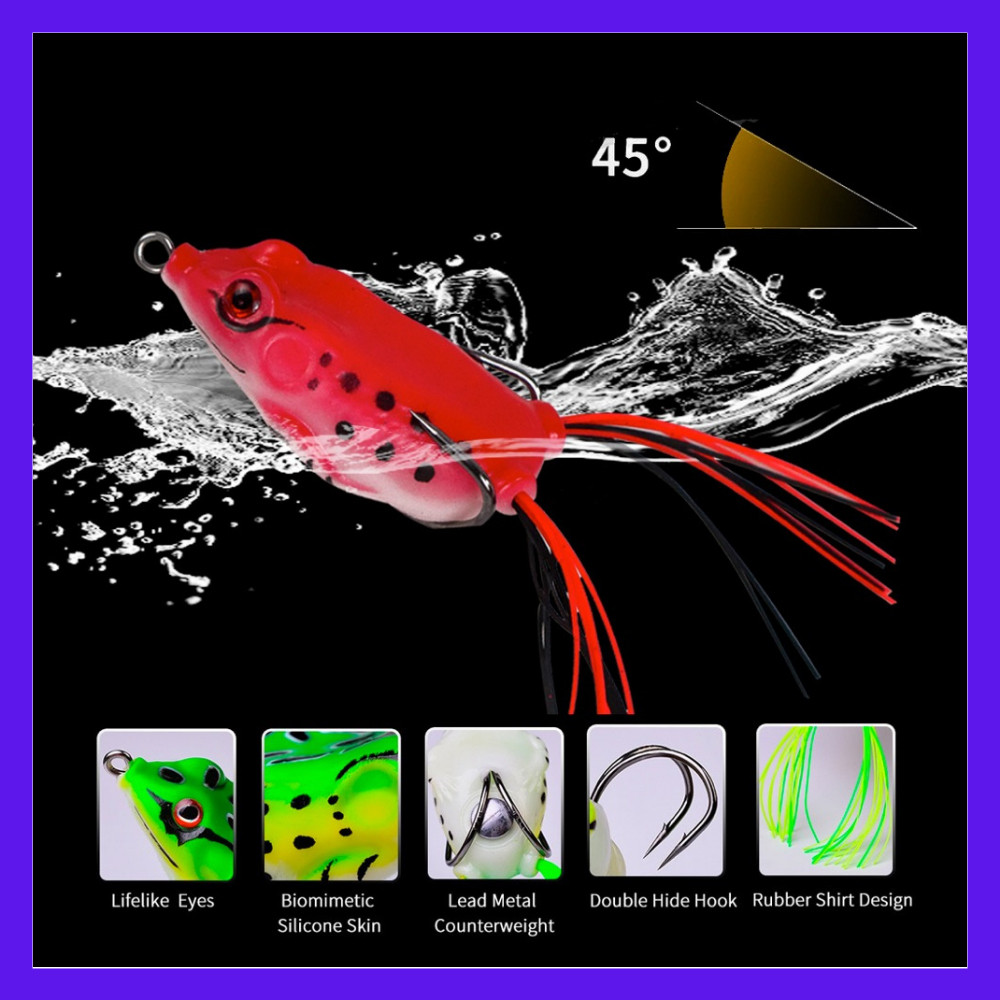 Piongpiaa-Umpan Pancing Katak Kecil Frog Lure Soft Tube Bait 12g Umpan Pancing Kodok Casting UMPAN K