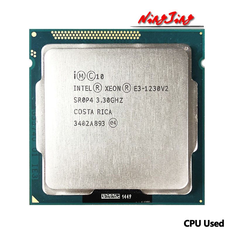 Used Intel Xeon E3-1230 v2 E3 1230v2 E3 1230 v2 3.3 GHz 8M 69W LGA 1155