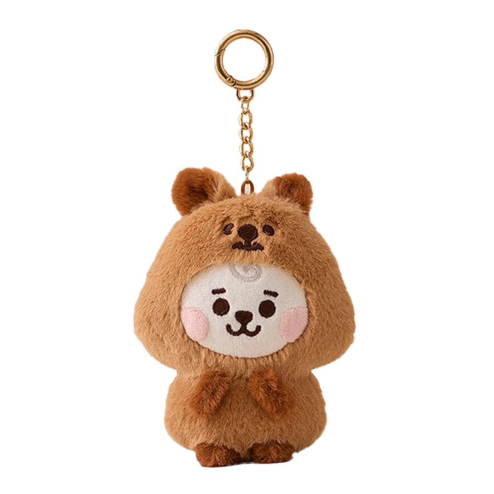 Anime Kawaii BT21 BABY Zoo Series Plush Doll Keychain Cute Cartoon Doll School Bag Pent Decoration B