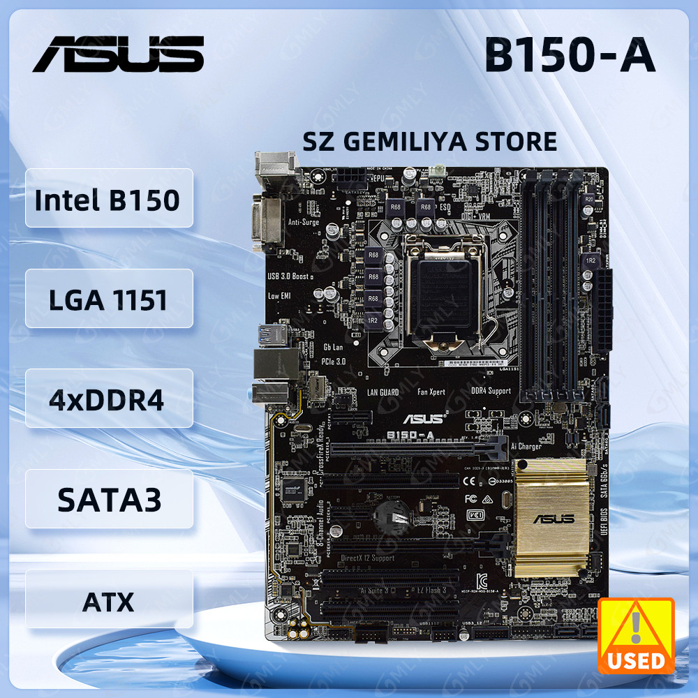 ASUS B150 Motherboard B150-A Motherboard LGA 1151 DDR4 64GB support 6100 6300 6400 7300 7400 7700 76