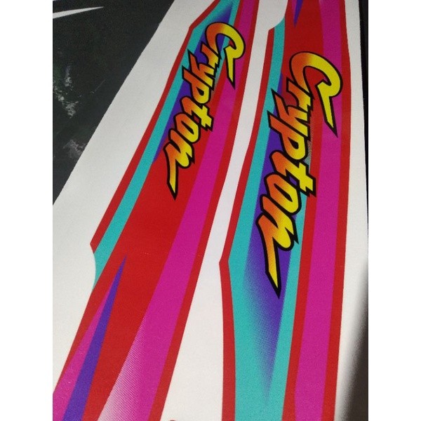 STRIPING STIKER LIS YAMAHA CRYPTON MERAH