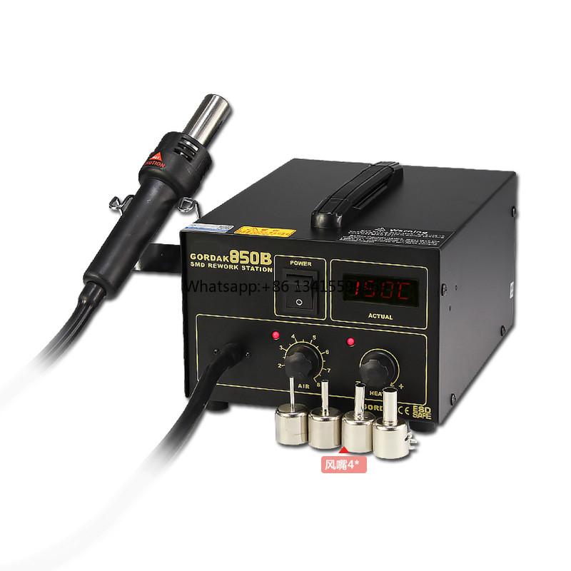 High Quality 850B Digital Display Rework Soldering Desoldering Station SMD Hot Air  Antistatic Weldi