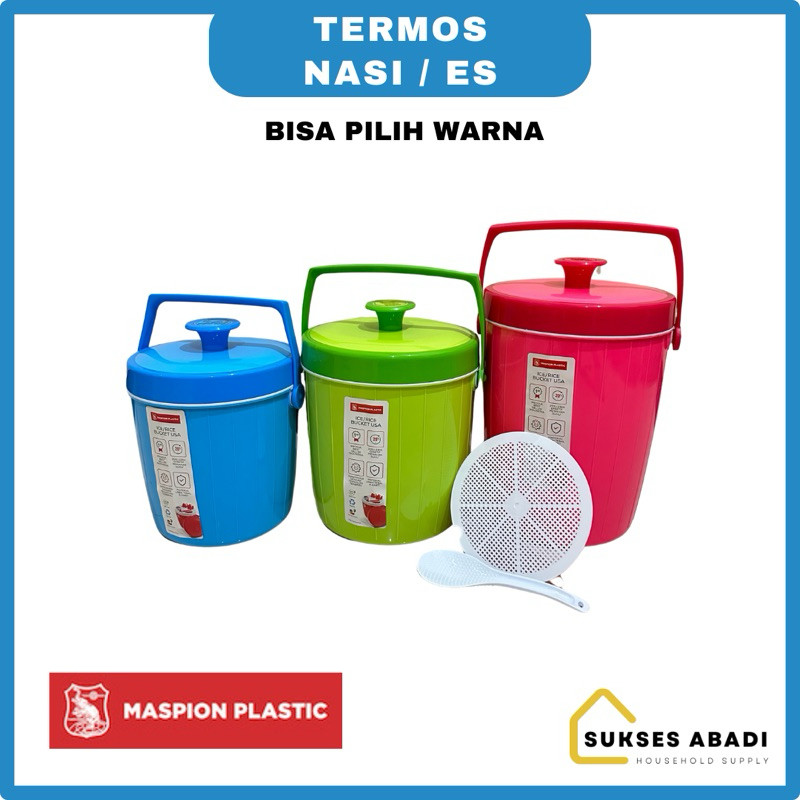 TERMOS ES 6 8 10 MASPION / TERMOS NASI MASPION / RICE ICE BUCKET / TERMOS ES BATU
