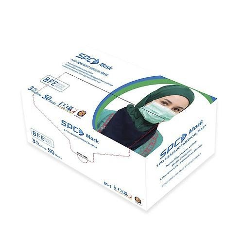 B2 Masker Medis SPC 3Ply 50 Pcs Earloop/Headloop/Mask Medical Face Mask - EarloopTbk