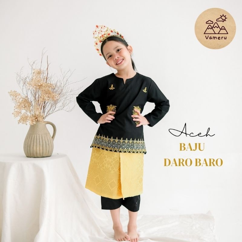 VAMERU - BAJU ADAT ANAK ACEH PEREMPUAN DARO BARO ACEH