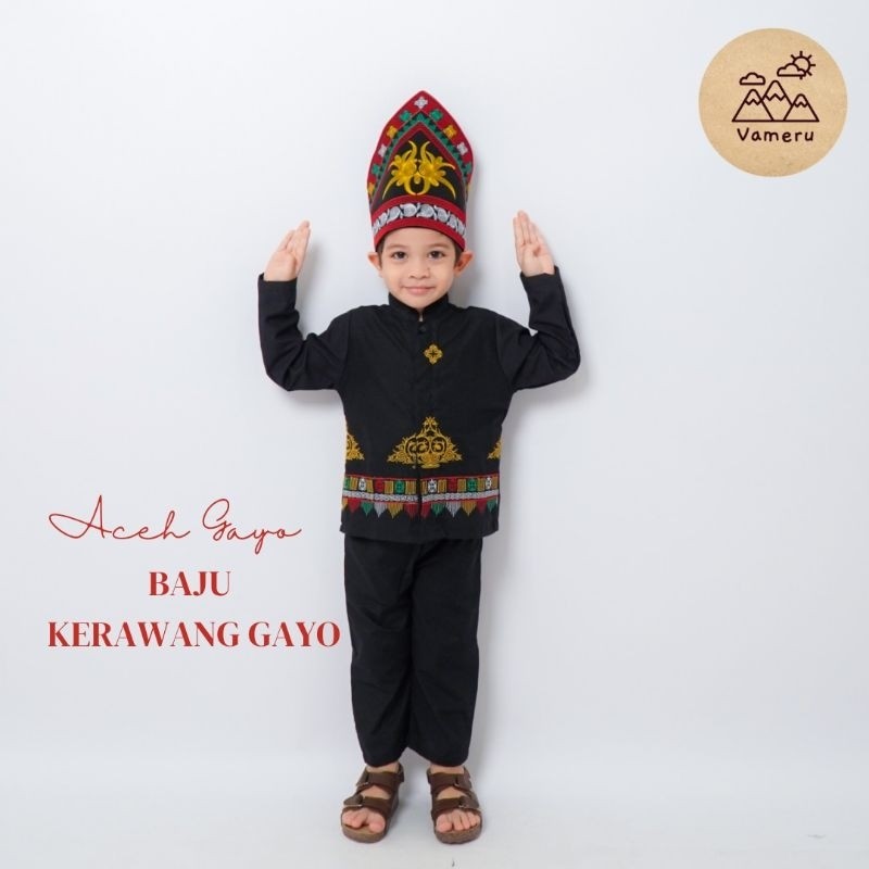 VAMERU - BAJU ADAT ACEH GAYO ANAK LAKI LAKI KERAWANG