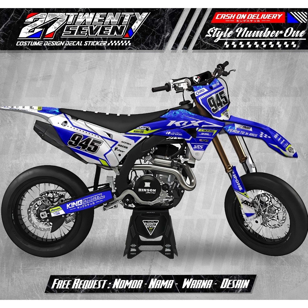 DECAL KLX GORDON FULL BODY / STIKER KLX GORDON / STIKER GORDON / DECAL GORDON