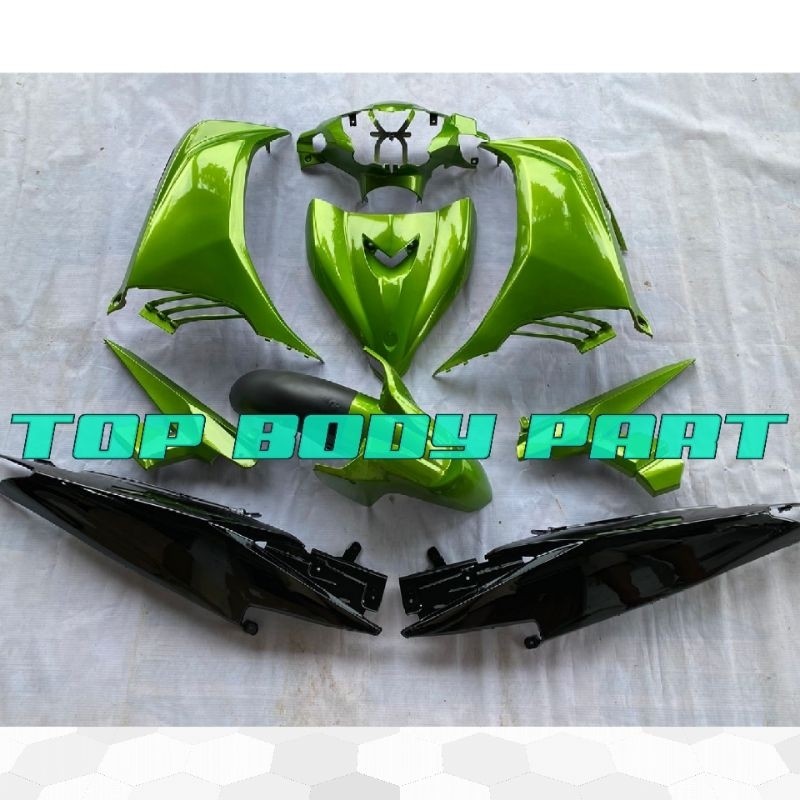 full body halus mx new hijau plus striping Berkualitas