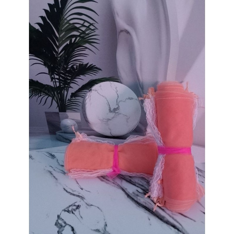 [ TERLARIS ] (isi 50 pcs)Sarung tile untuk souvenir (HANDUK MUKA DLL...) Size 15 x 25 cm Av-17