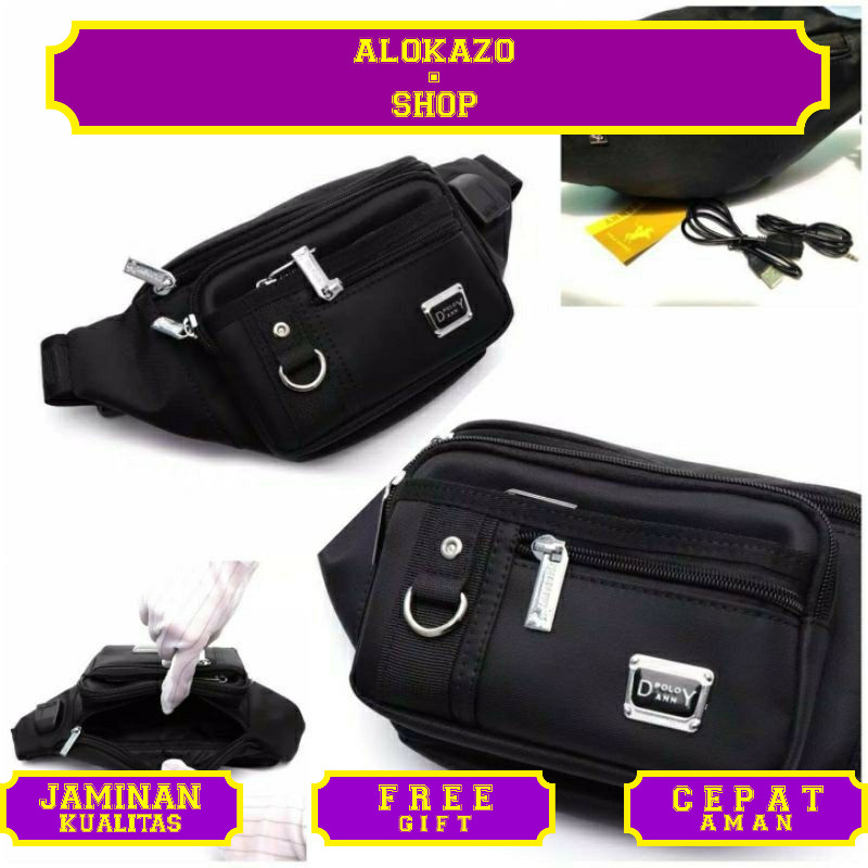 TAS SELEMPANG POLO DANNY.TAS PINGGANG POLO DANNY ORIGINAL