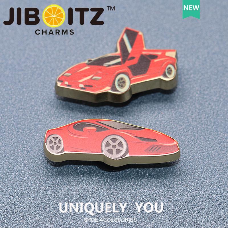 Metal JJBXC  charm  Shoe Buckle Shoe Accessories metal Sports Car Fashion Shoes Accessories