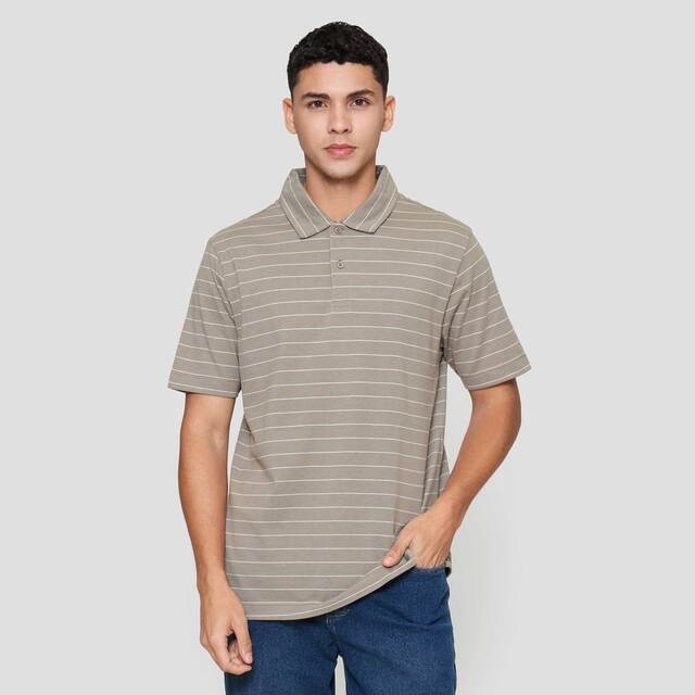 Cole Stripes Jcrew Collar Shell Fabric Kaos Polo Pria 123059735