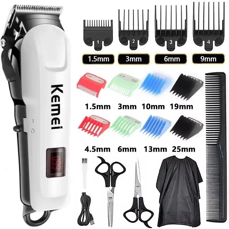 Kemei Hair Clipper Or Blade Hair Cut Maing Wireless Trimmer Men Professional Clipper Maine Reargeabl