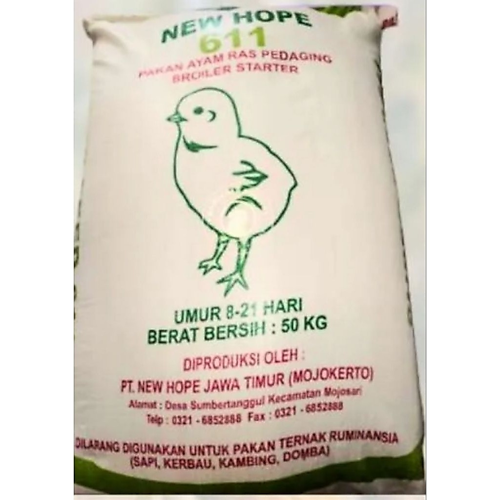 611 new hope pedaging pur pakan ayam