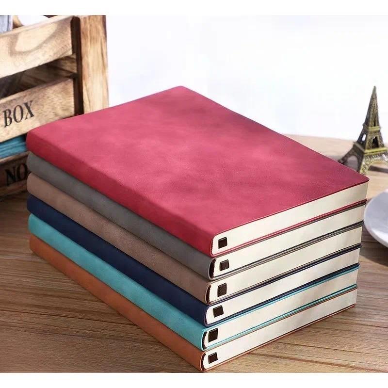 B5/18K Business Creative Simple Soft Leather Sheep Bambi Notebook Horizontal Notebook