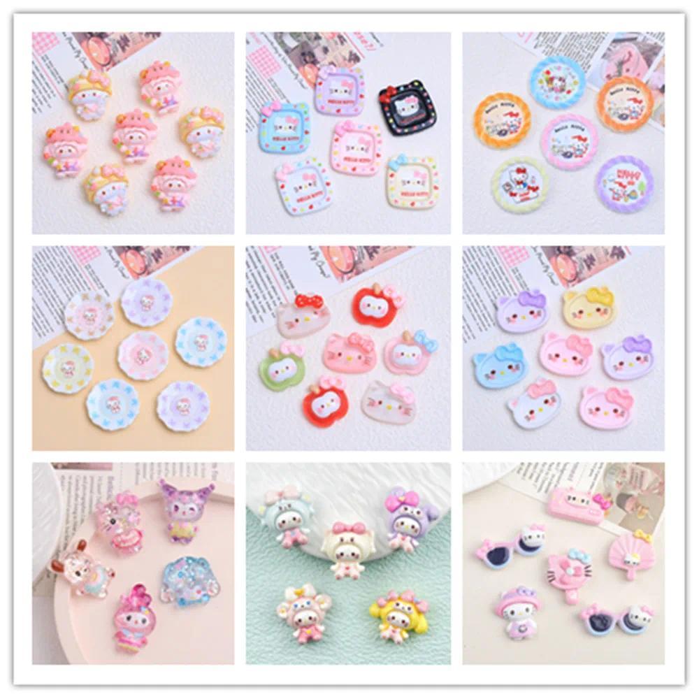 100pcs Cartoon Flat Back Resin Cabochons Scrapbook Diy Wedding Hairpin Accessories Craft