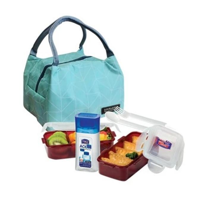 Lock n Lock Lunch Box Set - lunch box hijau