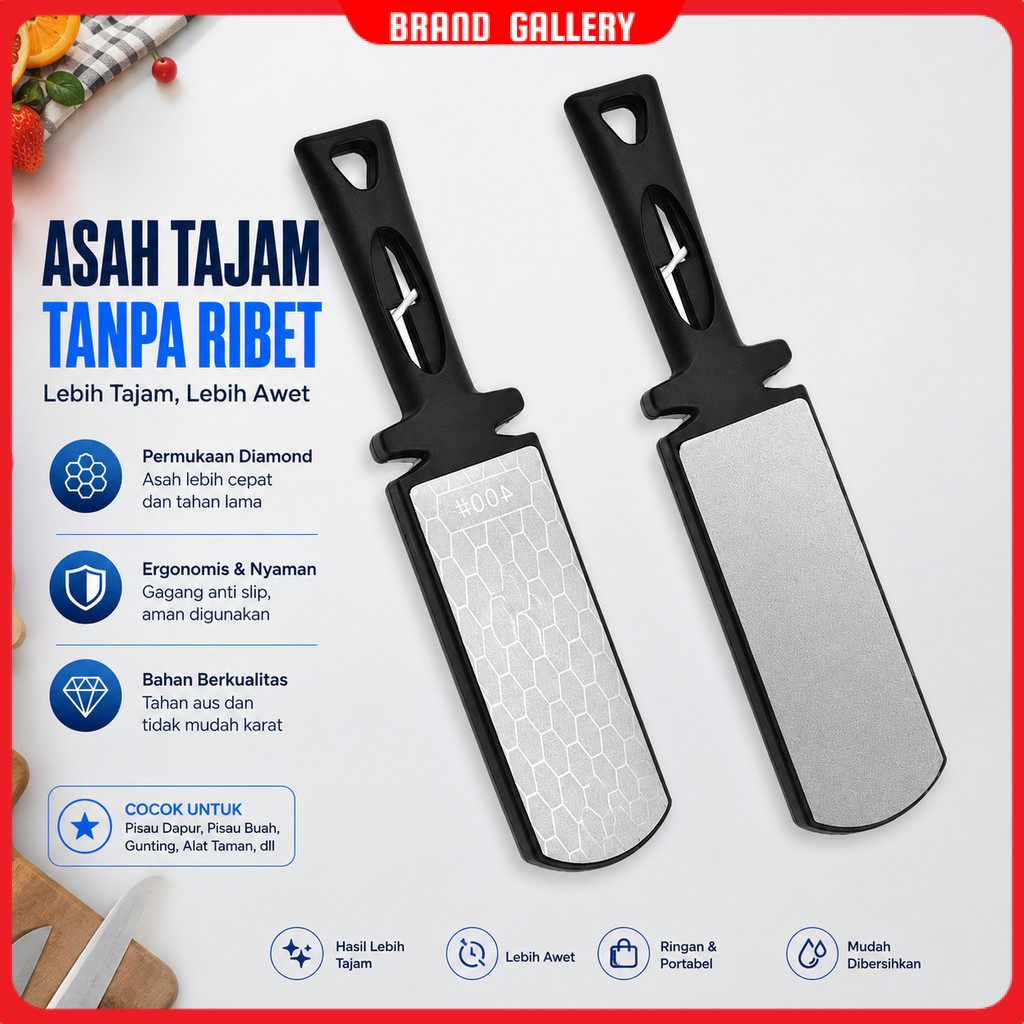 Pengasah Pisau 5in1 Double Side Diamond Sharpening Knife - B216L
