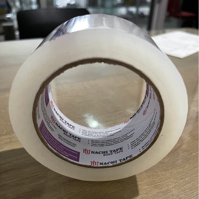Nachi Tape. 2 Inci 48 mm 100 Yard. Lakban, Isolasi, Perekat, Solasi. Warna Bening | Toserba Original
