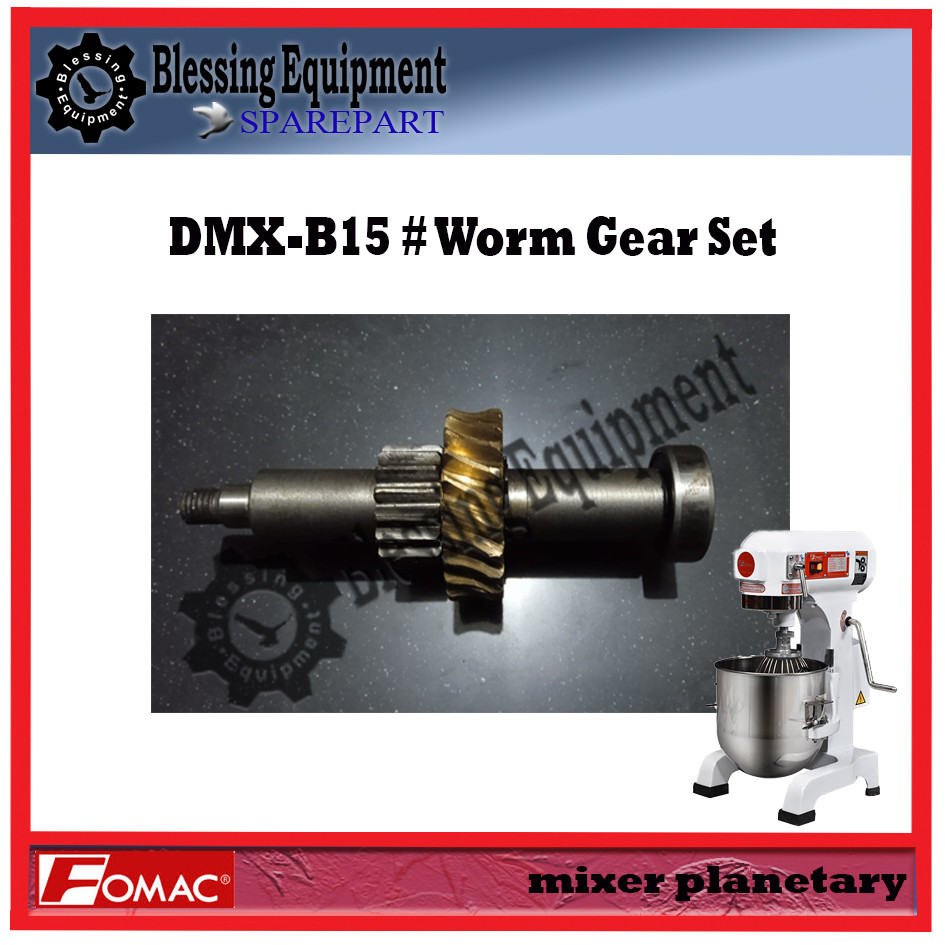 DMX-B15 Sparepart Worm Gear Set Mixer Planetary Fomac     Berkualitas