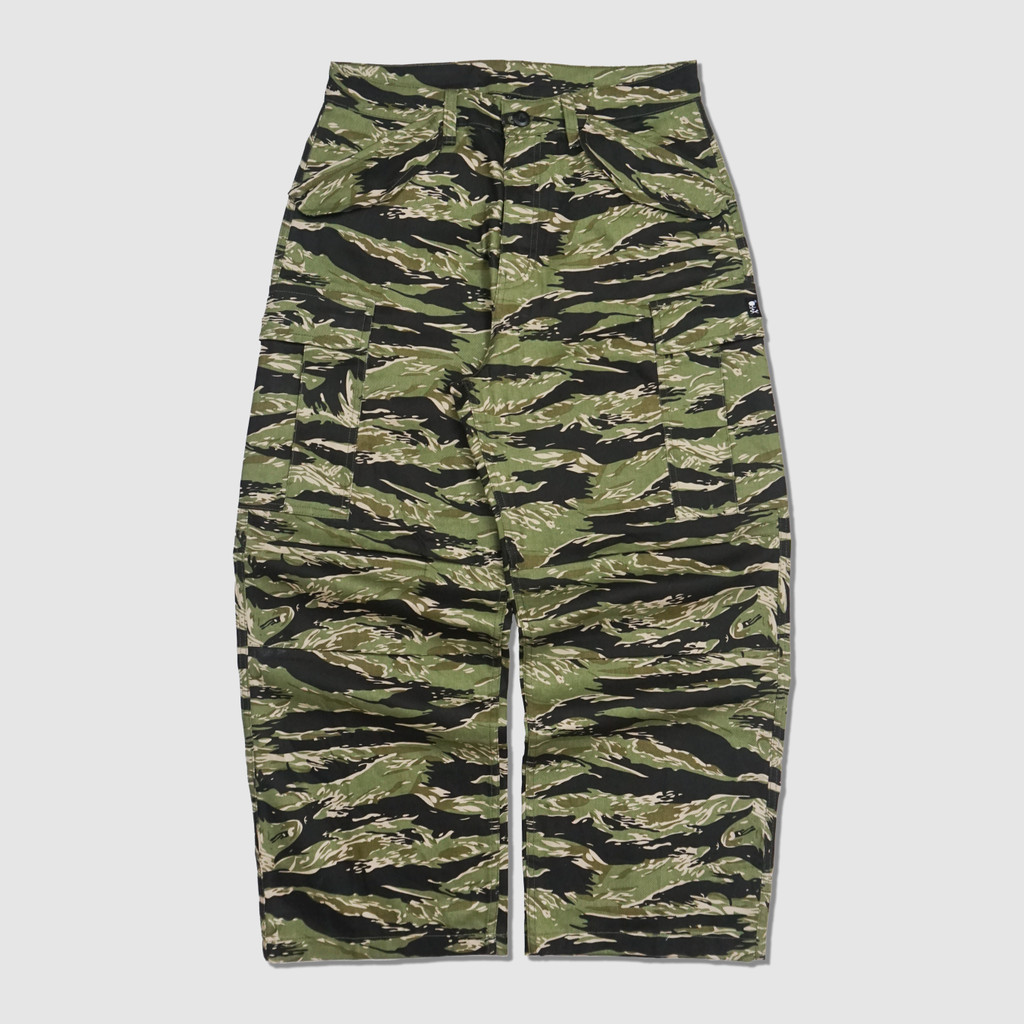 DETERMINED - TIGER CAMO OLIVE GREEN M65 FIELD TROUSERS Cargo Longpants Celana Panjang Cargo Pria