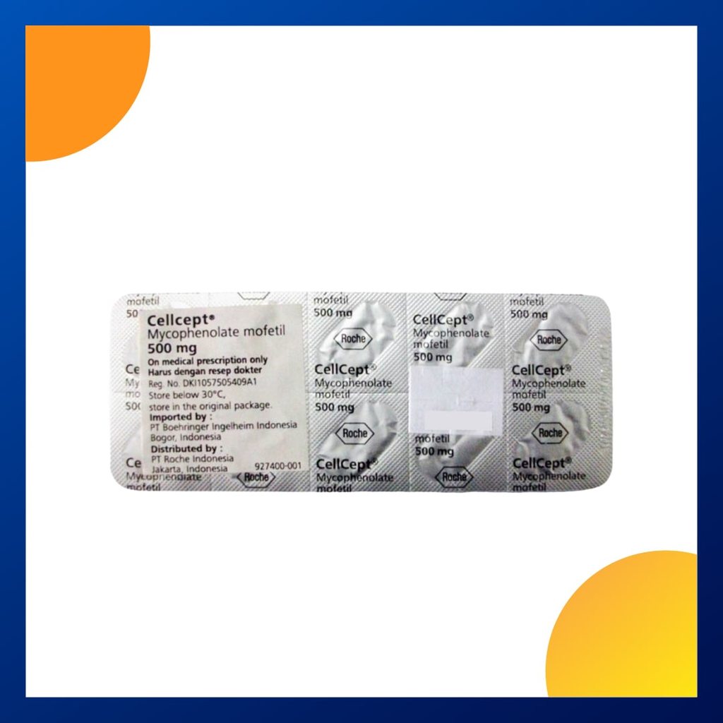 CELLCEPT 500 MG 1 BLISTER @ 10 KAPLET SALUT SELAPUT