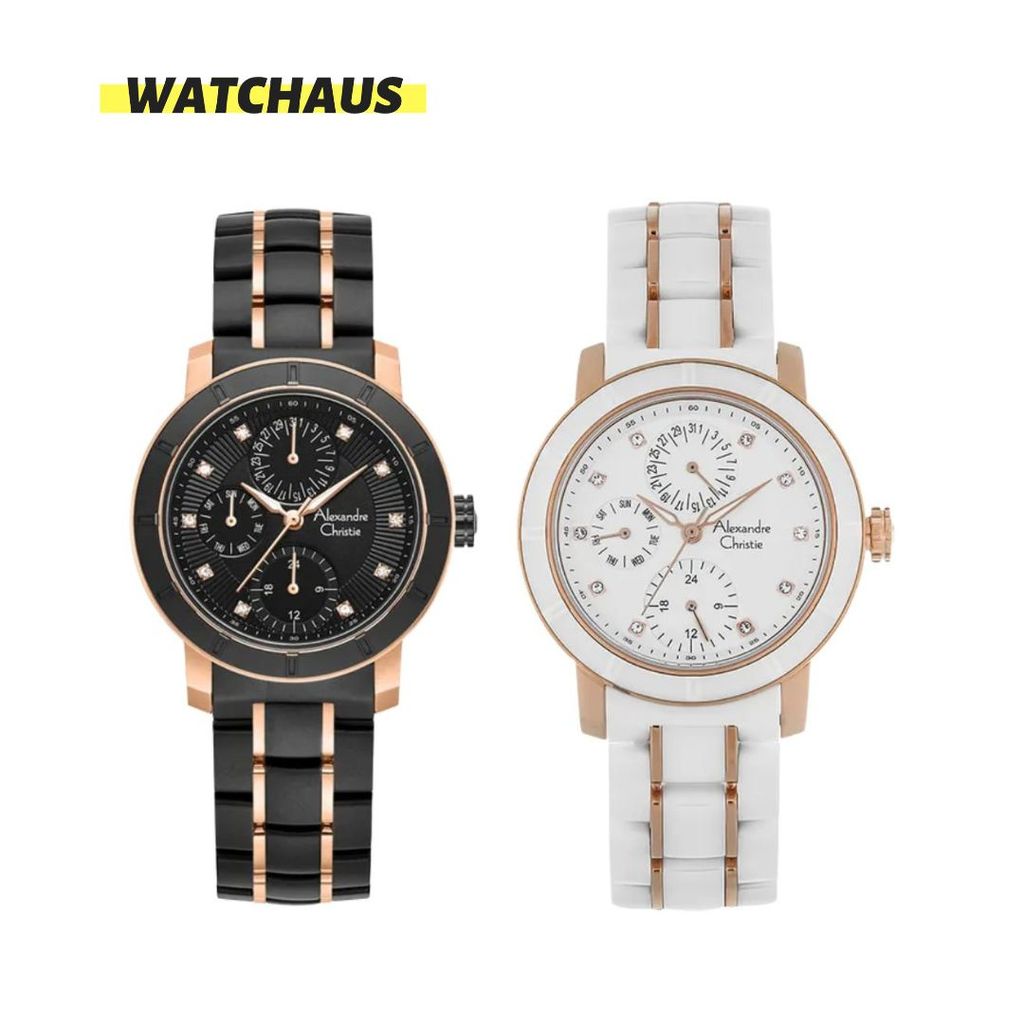 JAM TANGAN WANITA ALEXANDRE CHRISTIE AC6292 AC 6292 BFB STAINLESS STRAP ORIGINAL