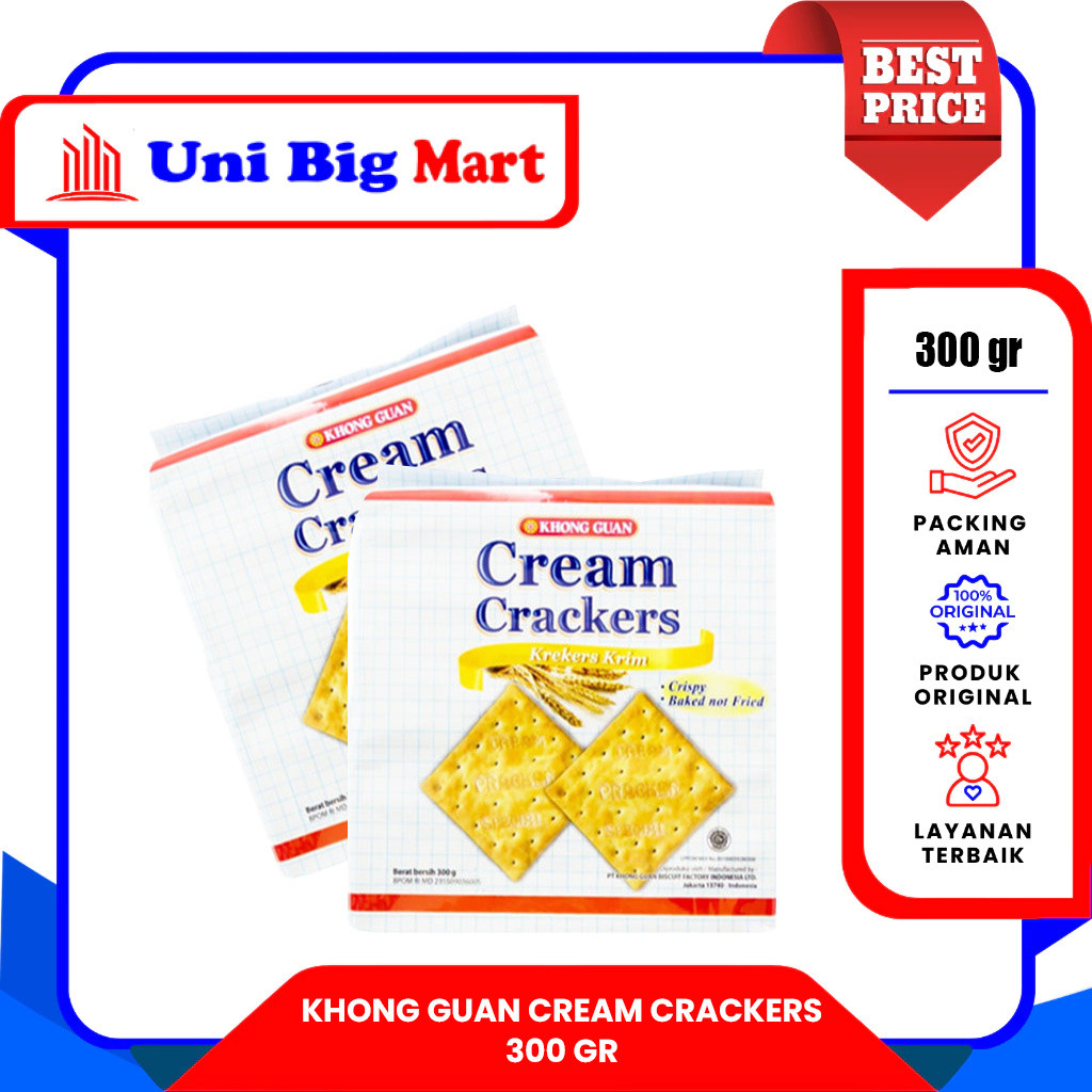 KHONG GUAN CREAM CRACKERS GABEN GABIN - 300 gr