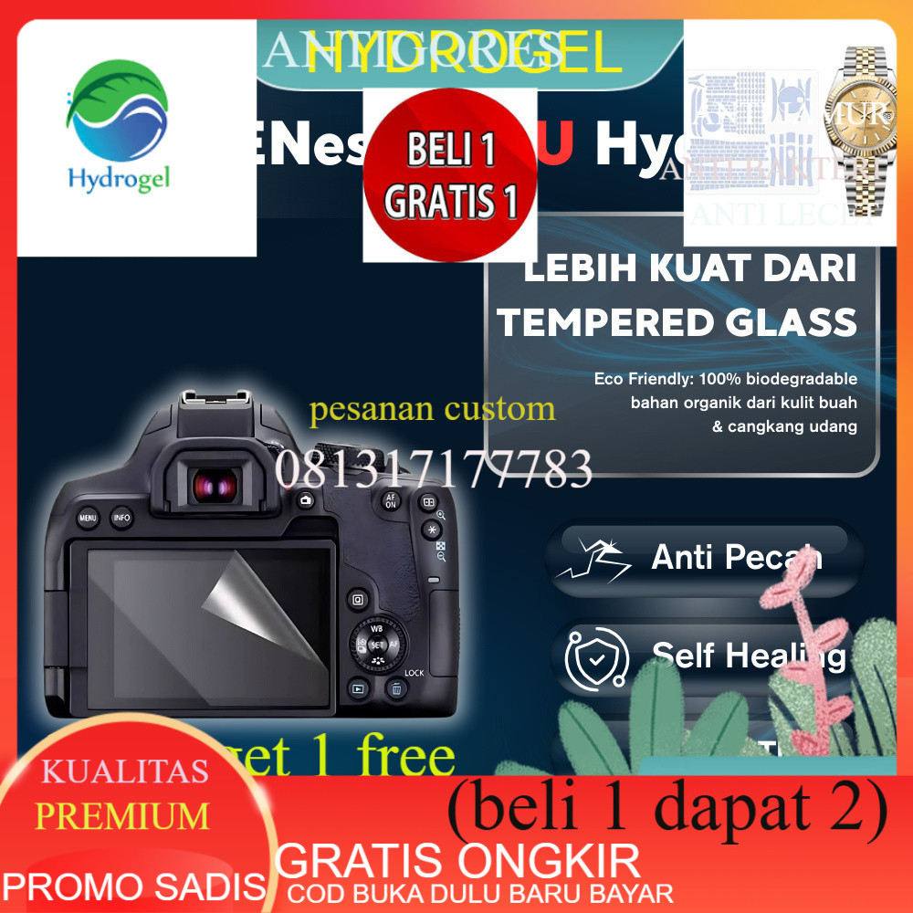 ANTIGORES HYDROGEL UniGet Hydrogel Bio Genesis Screen Protector Pelindung Layar Kamera DSLR Mirrorle