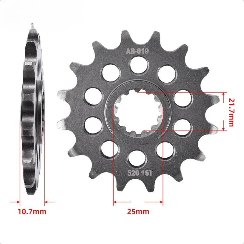 520 16T 16 Tooth Motorcycle Front Sprocket Gear Wheel Cam for Yamaha Road XJ6 20S XJ-6 ABS 36B 6S XJ