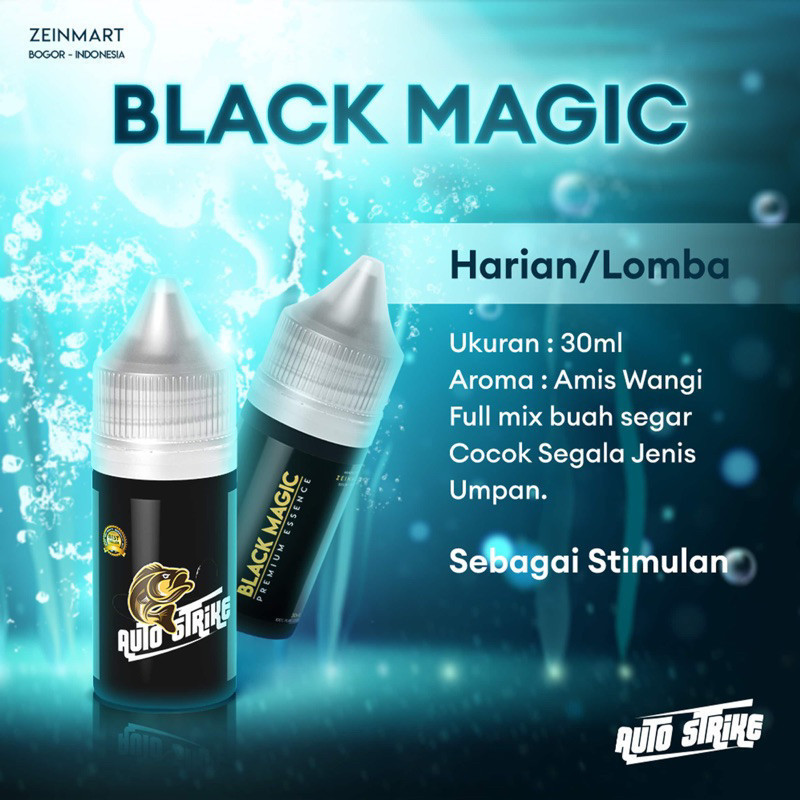 30 ML -  essen Auto Strike Black Magic Spesialis Ikan Mas - Pandawa Strike