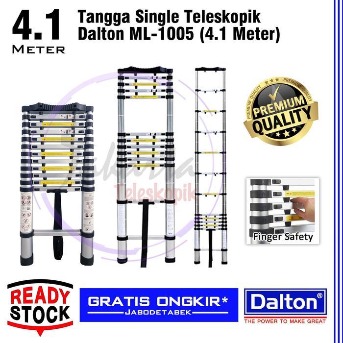 TANGGA TELESKOPIK 4.1 METER SINGLE / STRAIGHT / LURUS DALTON 4,1 M