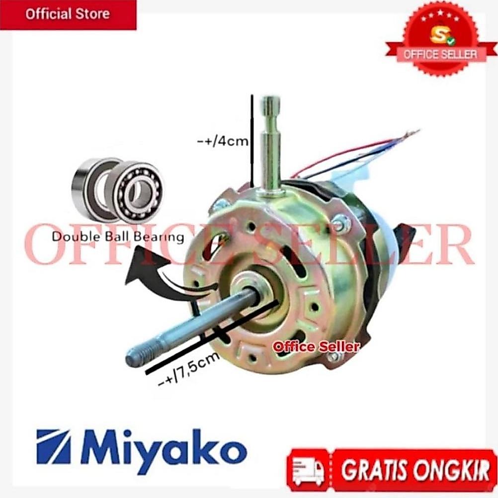 BEST DEALS Dinamo Kipas Angin Miyako 16 Inch - 7116 Double Ball Bearing Berdiri / Leher As Pendek / 