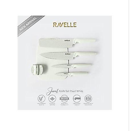 Pisau Dapur Knife Set Ravelle 6 in1 Jewel Knife Set - Knife Set Ravelle