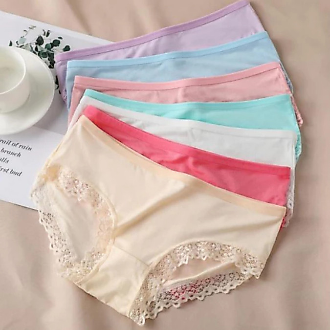 12 Pcs CD Celana Dalam Wanita Dewasa Renda Brukat Cantik | Size M XL XXL XXXL