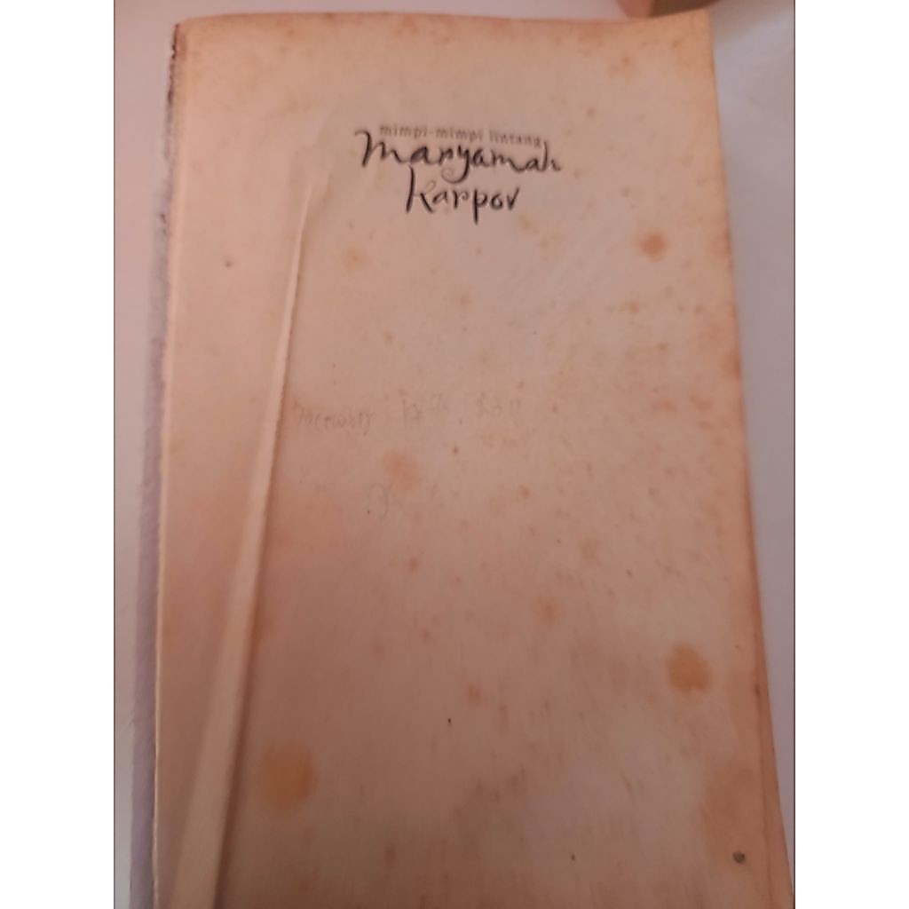 Novel Maryamah Karpov, Mimpi Mimpi Lintang