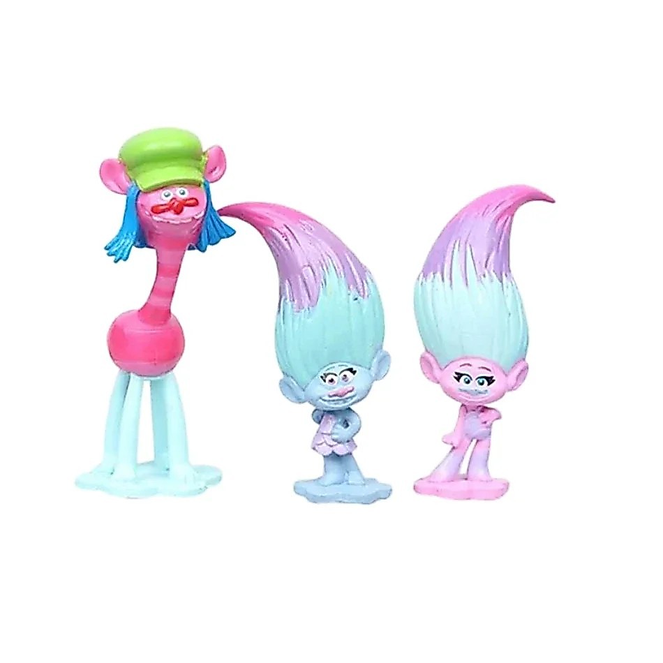 12pcs/Set Trolls Branch Critter Skitter Figures Trolls Children Trolls PVC Action Figure Toy Cartoon