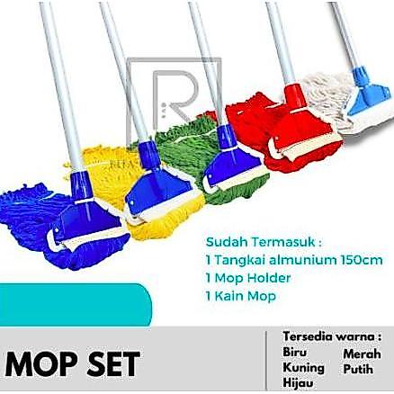 MOP SET / ALAT PEL / MOP SET JEPIT KATUN Kain